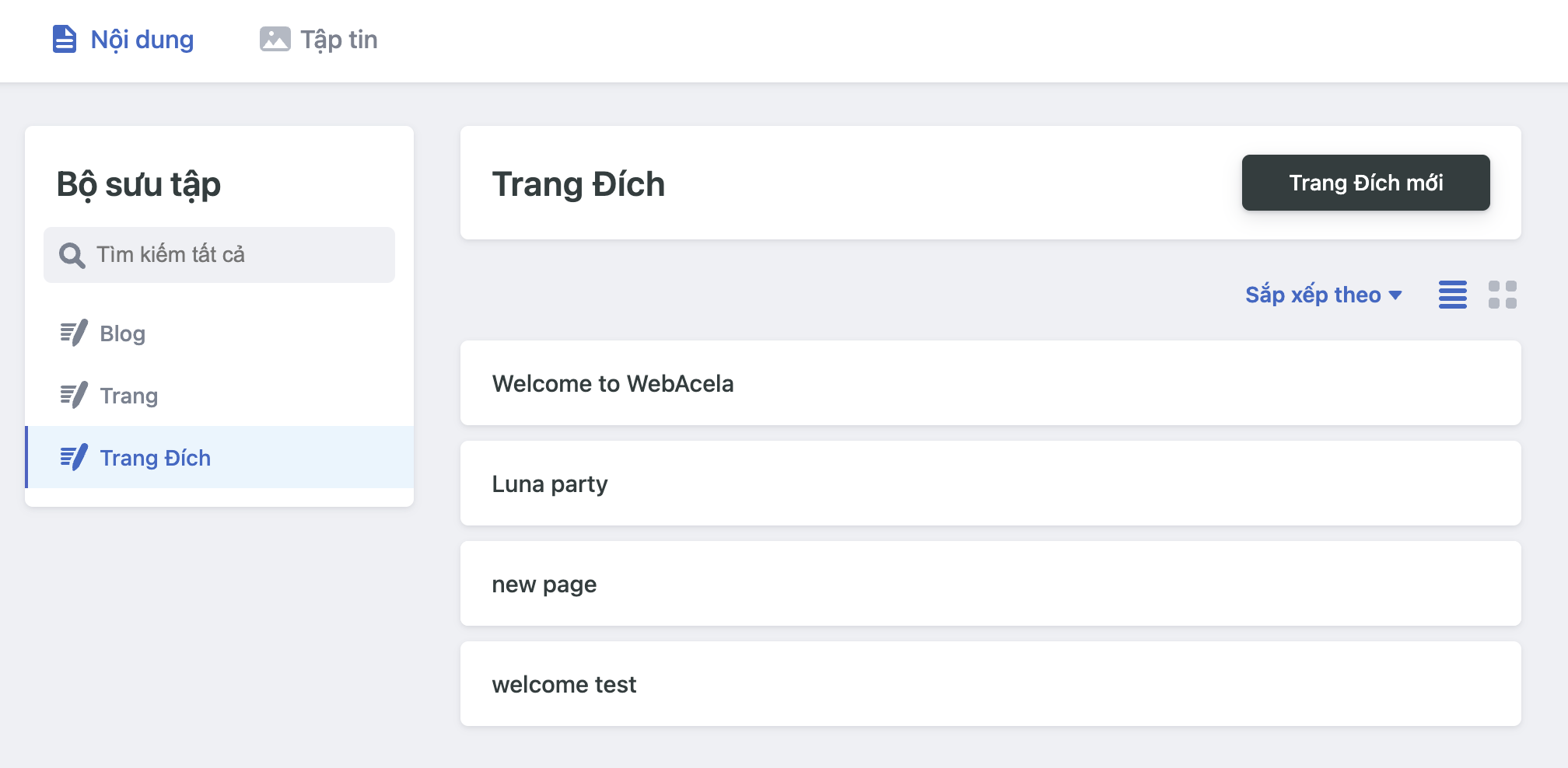 Không giới hạn tạo landing page